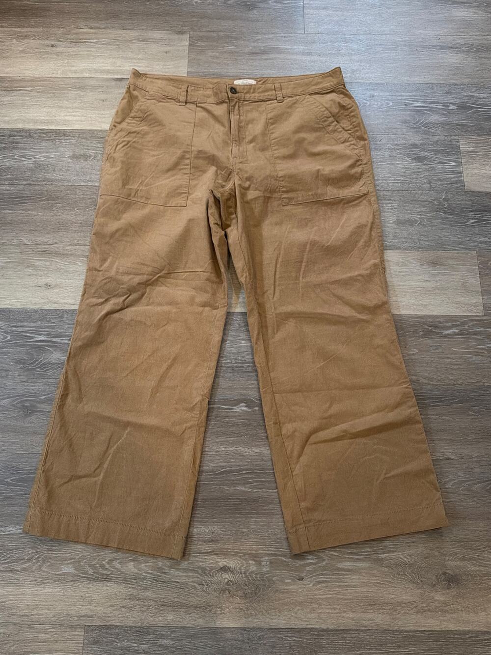 Weatherproof Corduroy Pants Women's size 16 Brown Tan